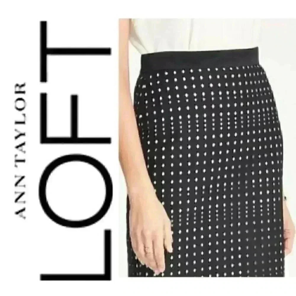 Ann Taylor LOFT 100% Cotton Eyelet Skirt - Picture 7 of 7